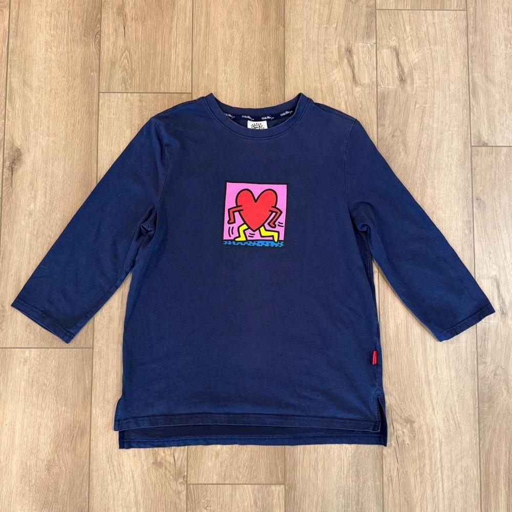 Keith Haring long sleeve Navy blue size 95 Equivalent US Small